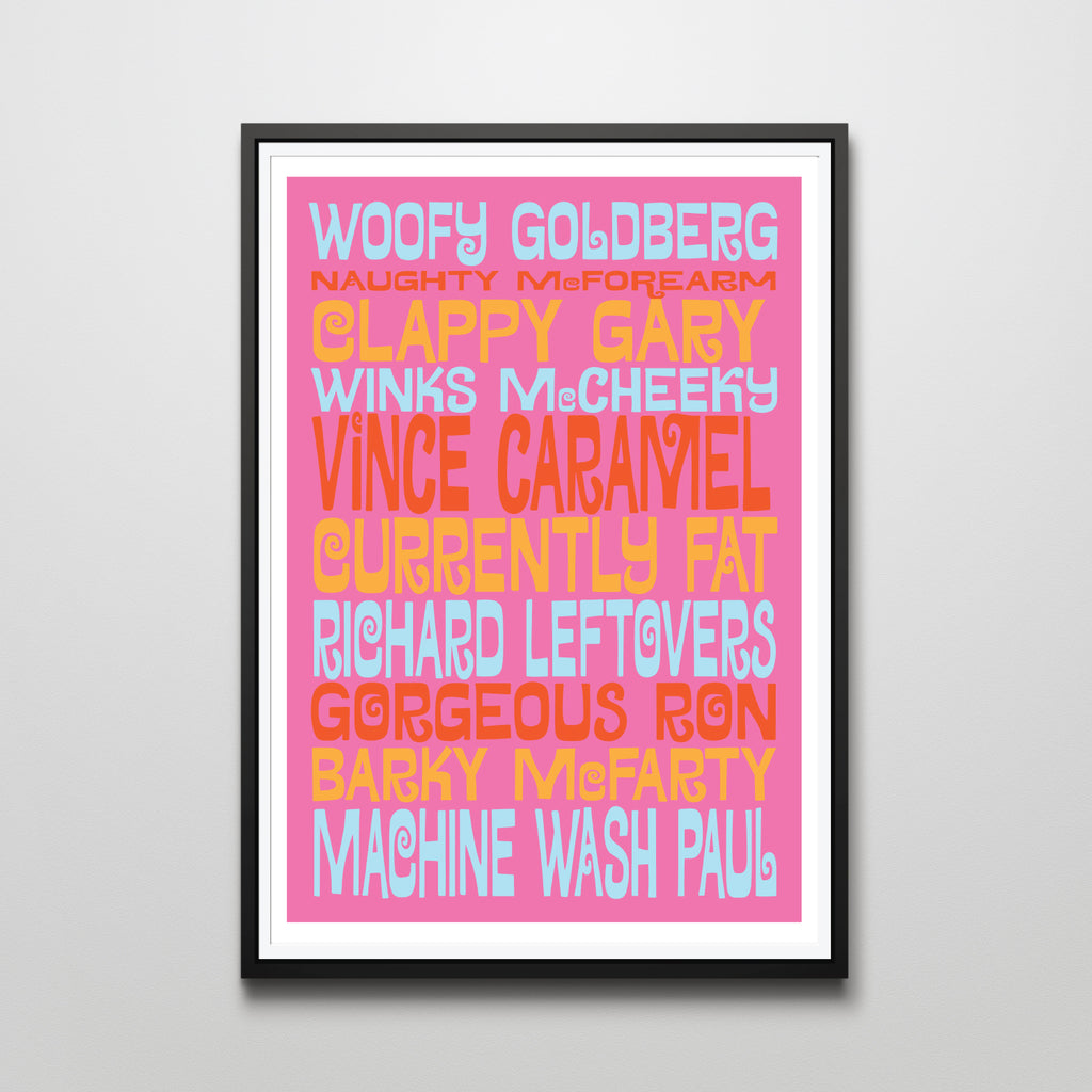 VINCE CARAMEL (RETRO PINK) BUS BLIND PRINT